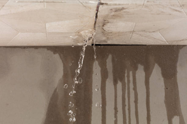 Professional Flood Damage Cleanup technician working in Centerport, NY